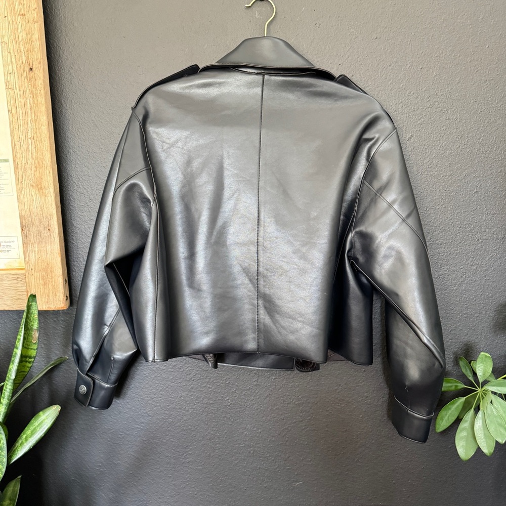 Free People Alexis Vegan Leather Jacket - Picture 3 of 8